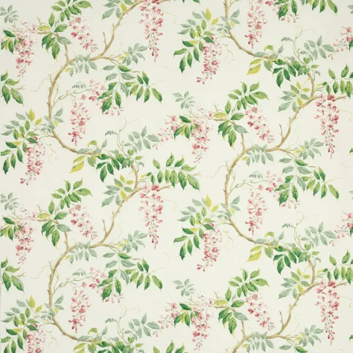 Alderney Fabric - Pink / Green swatch
