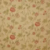 red botanical cotton fabric from Colefax & Fowler