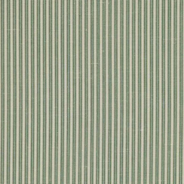 Dart Stripe Fabric - Leaf Green by green striped woven fabric from Colefax & Fowler