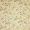 brown botanical linen fabric from Colefax & Fowler