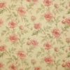 red botanical linen fabric from Colefax & Fowler