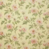 yellow botanical linen fabric from Colefax & Fowler