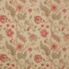 red botanical linen fabric from Colefax & Fowler
