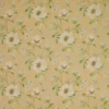 yellow botanical linen fabric from Colefax & Fowler