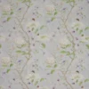 blue botanical linen fabric from Colefax & Fowler