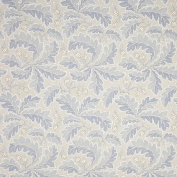 Melbury Fabric - Blue by blue botanical linen fabric from Colefax & Fowler