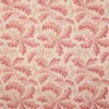 red botanical linen fabric from Colefax & Fowler