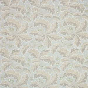 blue botanical linen fabric from Colefax & Fowler