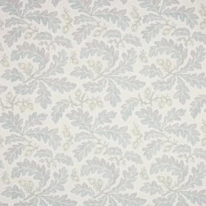 black-grey botanical linen fabric from Colefax & Fowler