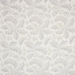 black-grey botanical linen fabric from Colefax & Fowler