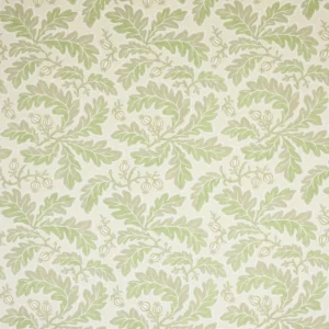 green botanical linen fabric from Colefax & Fowler