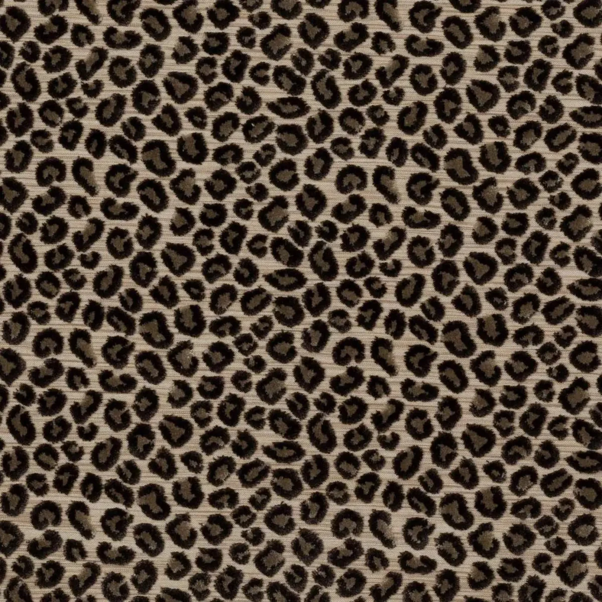 Wilde Fabric - Charcoal by black-grey animal velvet-chenille fabric from Colefax & Fowler