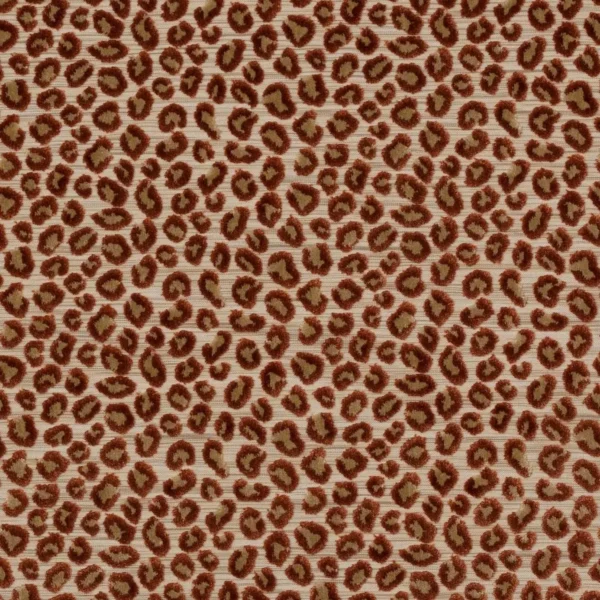 orange animal velvet-chenille fabric from Colefax & Fowler