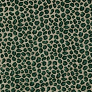 green animal velvet-chenille fabric from Colefax & Fowler
