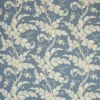 blue botanical linen fabric from Colefax & Fowler