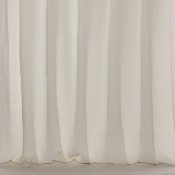 Bute Fabric - White by white plain voile-sheer fabric from Colefax & Fowler