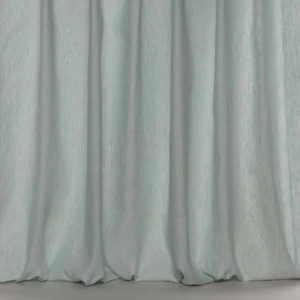blue plain voile-sheer fabric from Colefax & Fowler