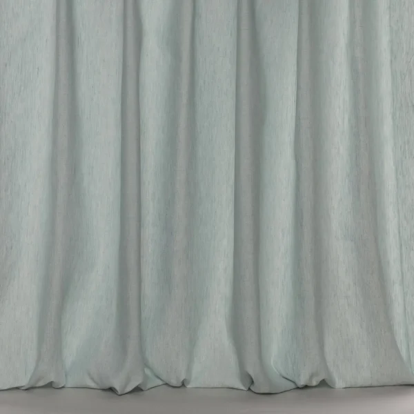 Bute Fabric - Aqua by blue plain voile-sheer fabric from Colefax & Fowler