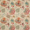 multicolour botanical embroideried fabric from Colefax & Fowler