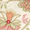 green botanical embroideried fabric from Colefax & Fowler