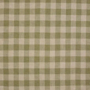 green checked linen fabric from Colefax & Fowler