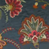 blue botanical embroideried fabric from Colefax & Fowler