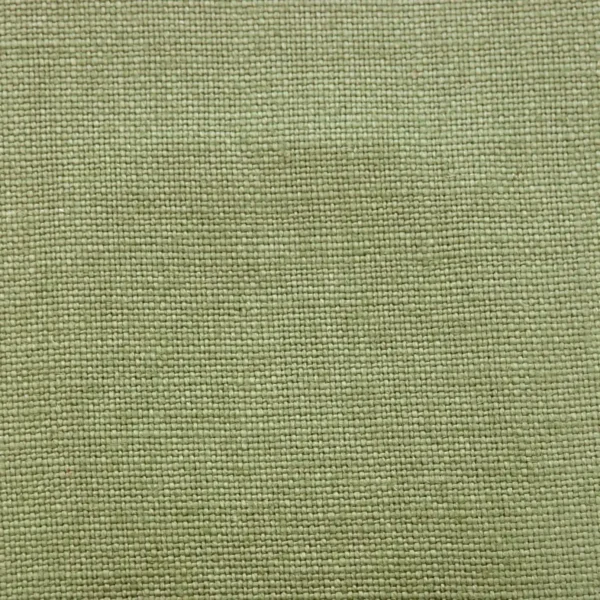 Foss Fabric - Sage by green plain linen fabric from Colefax & Fowler