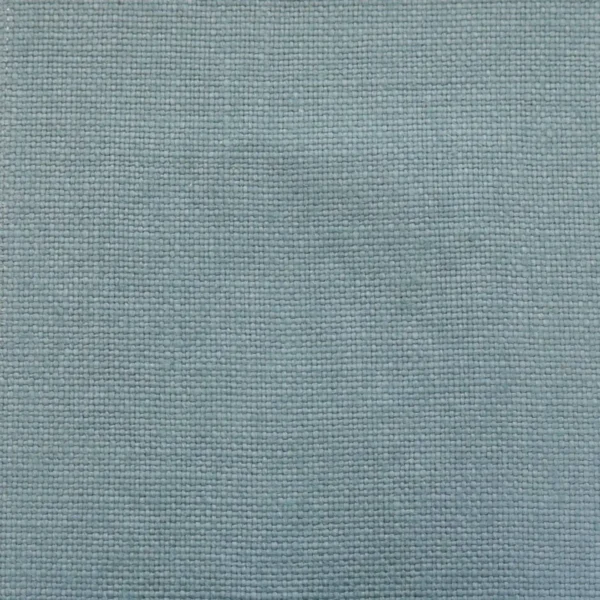 Foss Fabric - Petrol by blue plain linen fabric from Colefax & Fowler