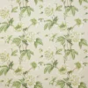 green botanical linen fabric from Colefax & Fowler