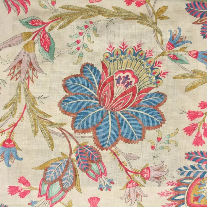 Casimir Fabric - Red / Blue swatch