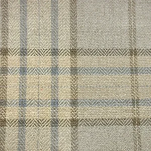 blue checked woven fabric from Colefax & Fowler