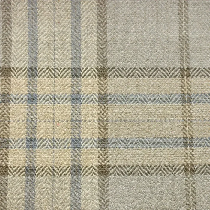 Dunmore Check Fabric - Silver swatch