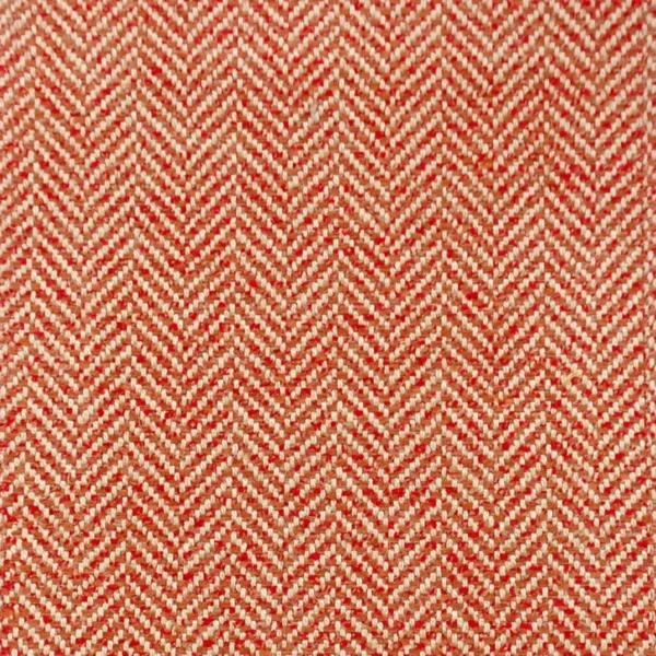 red geometric woven fabric from Colefax & Fowler