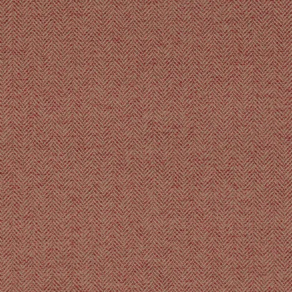 Bantry Fabric - Rose by red contemporary woven fabric from Colefax & Fowler