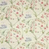multicolour botanical linen fabric from Colefax & Fowler