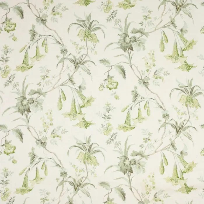 Datura Fabric - Leaf Green swatch