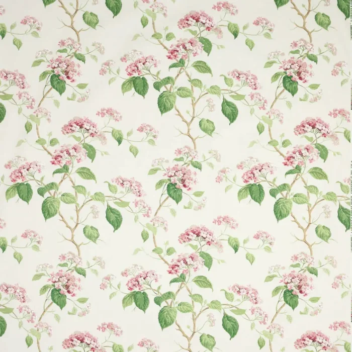 Summerby Cotton Fabric - Pink / Green swatch