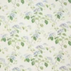 blue botanical cotton fabric from Colefax & Fowler
