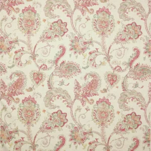 multicolour botanical linen fabric from Colefax & Fowler