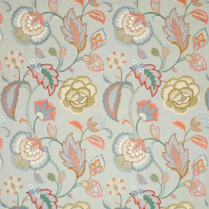 Carmen Fabric - Aqua swatch