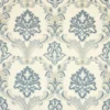 blue botanical embroideried fabric from Colefax & Fowler