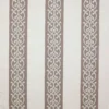brown striped embroideried fabric from Colefax & Fowler