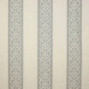 brown striped embroideried fabric from Colefax & Fowler