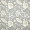 blue botanical embroideried fabric from Colefax & Fowler