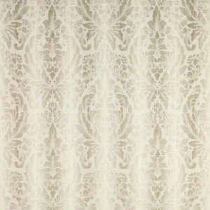 brown botanical jacquard fabric from Colefax & Fowler