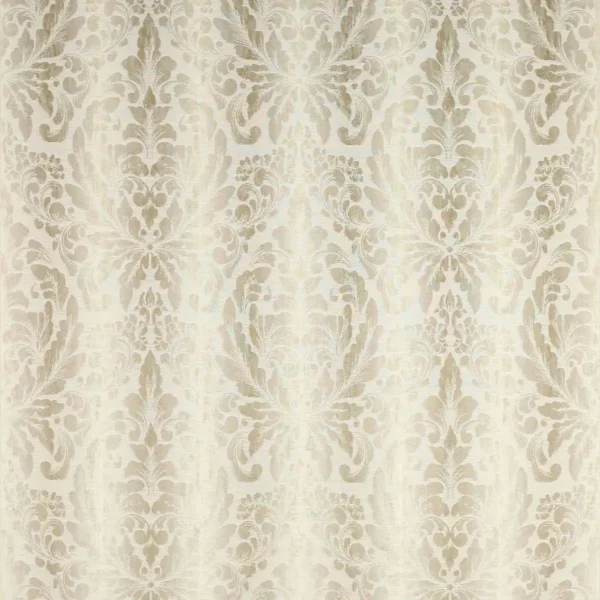 brown botanical jacquard fabric from Colefax & Fowler