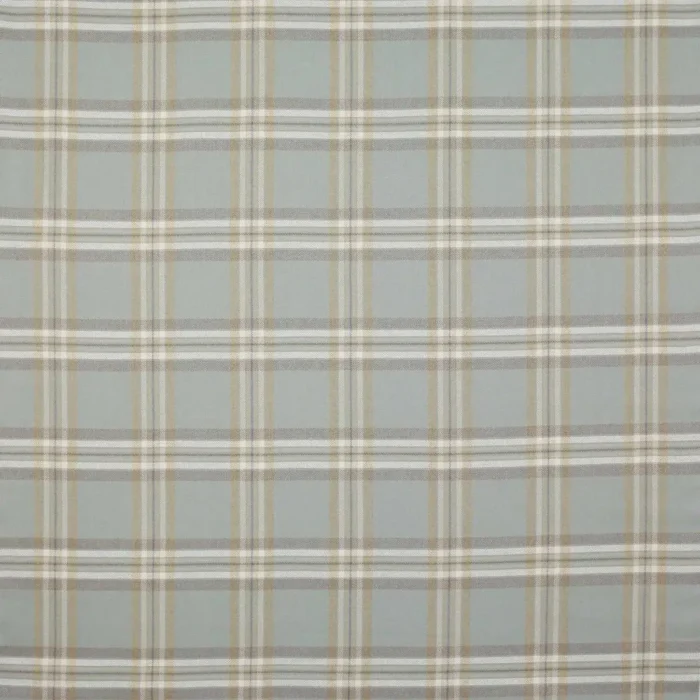 Malone Check Fabric - Old Blue swatch