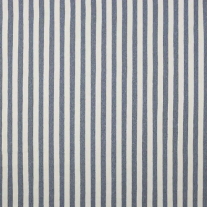 Waltham Stripe Fabric - Navy swatch