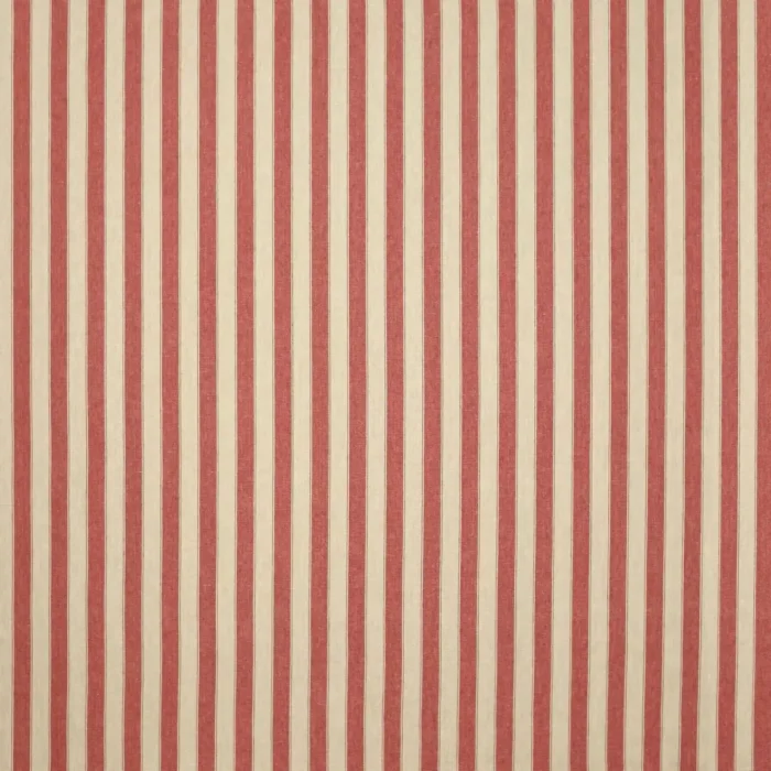 Waltham Stripe Fabric - Red swatch