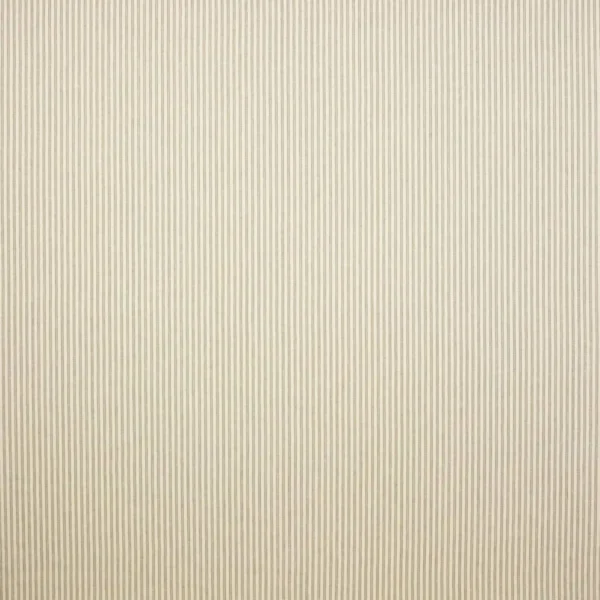 Tyrell Fabric - Beige by brown striped linen fabric from Colefax & Fowler